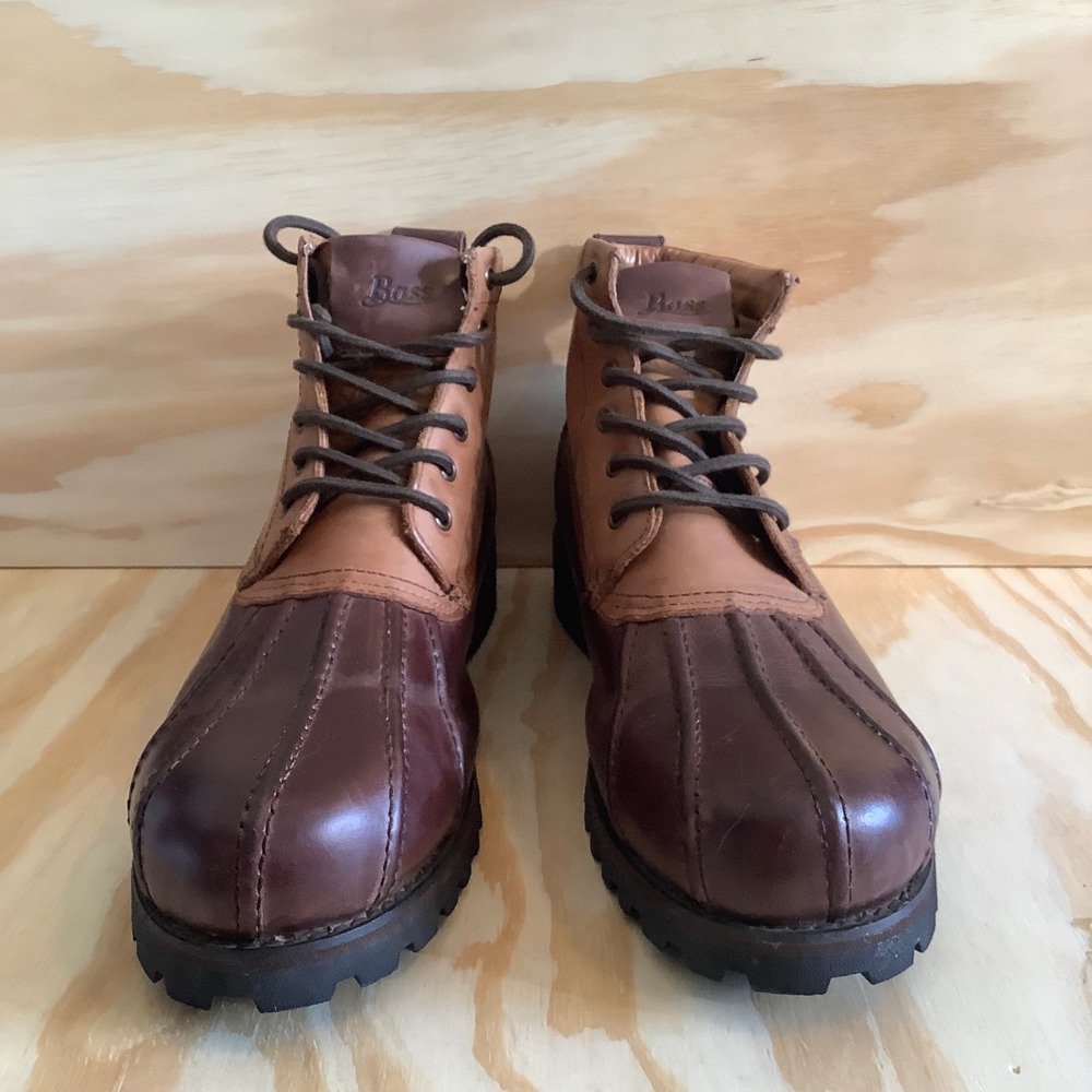 GH Bass Falcon Waterproof Duck Boots Mens 13M Brown Leather Lace Up